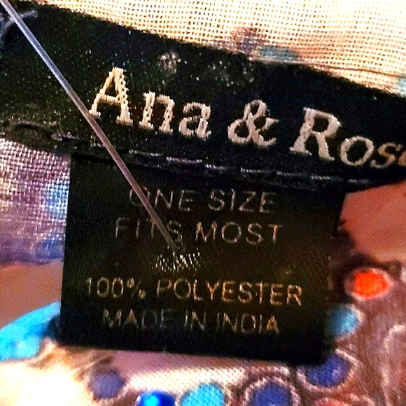 COLORFUL ☆ RHINESTONE ACCENTED ☆ CAFTAN TOP/POOL COVER-UP ☆ NWT - Picture 14 of 15